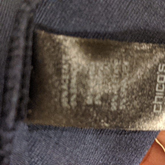 Blue sleeveless Chicos dress size 4 with Blue and White Kimono size 2XL - Picture 7 of 8